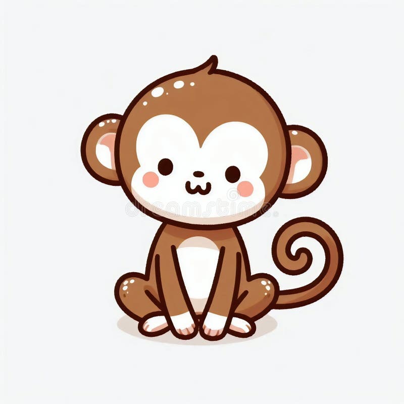 Cute monkey art stock illustration. Illustration of culture - 326648050