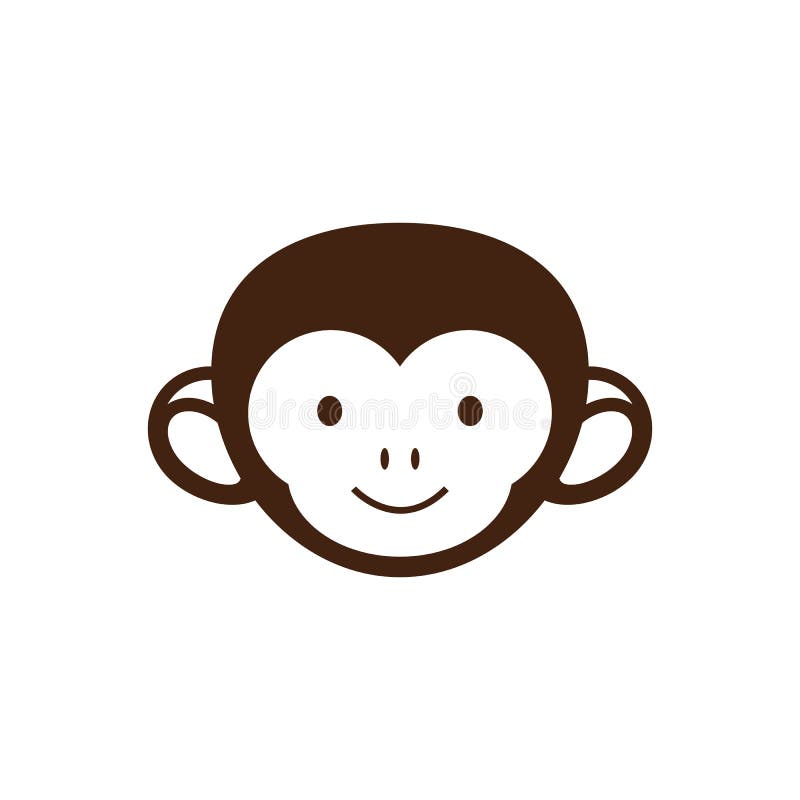 Cute Monkey Face, Vector Illustration Logo Design Stock Vector - Illustration of wild, monkey: 100699799 Cute Monkey Face, Vector Illustration Logo Design Stock Vector - Illustration of wild, monkey: 100699799
