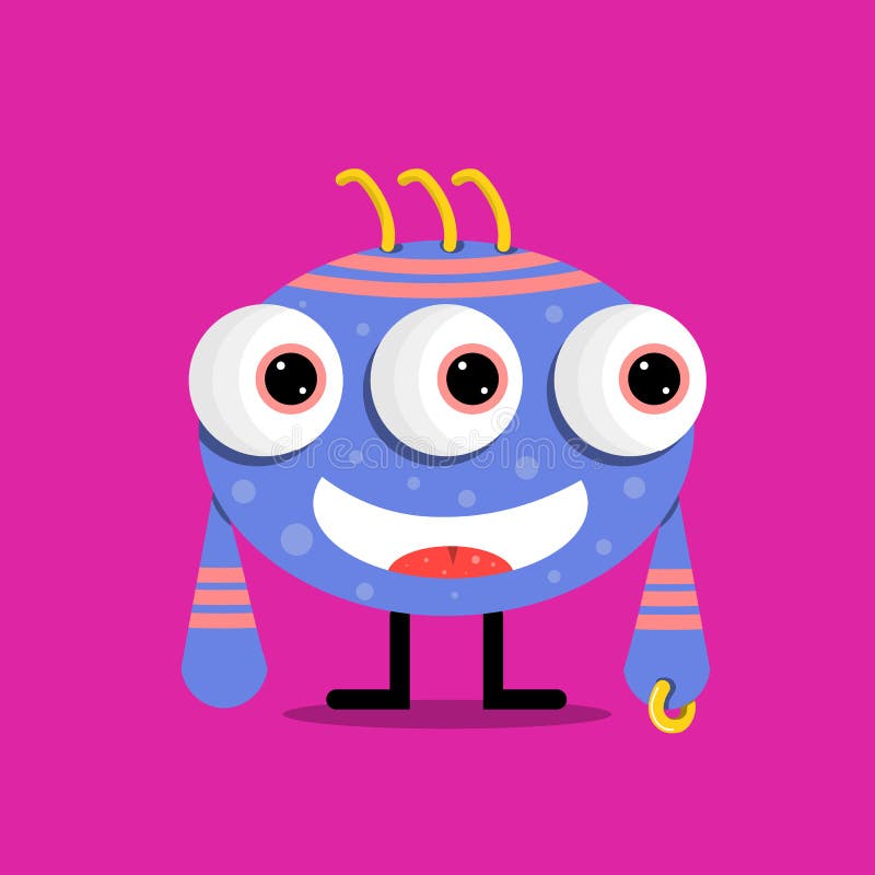 Cute monster cartoon vector illustration Cute monster cartoon vector illustration