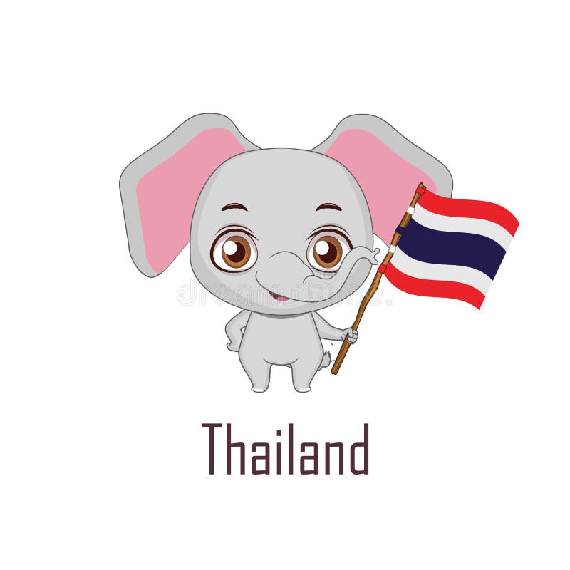 National Animal Elephant Holding the Flag of Thailand Stock Vector - Illustration of official, fauna: 114691323 National Animal Elephant Holding the Flag of Thailand Stock Vector - Illustration of official, fauna: 114691323