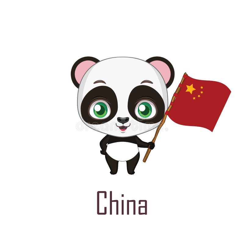 National Animal Panda Holding the Flag of China Stock Vector - Illustration of flag, adorable: 114691302 National Animal Panda Holding the Flag of China Stock Vector - Illustration of flag, adorable: 114691302
