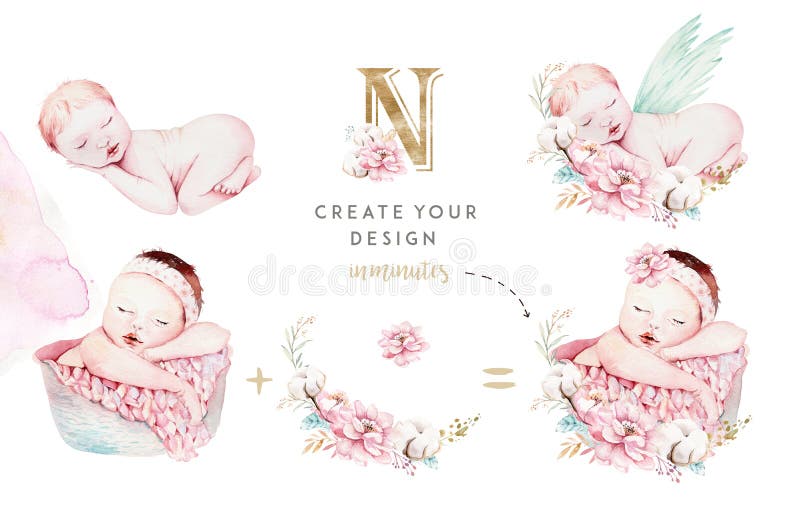 Watercolor Newborn Baby JPG , Sleeping Baby Watercolor Clip Art, Sleeping  Baby Clip Art, Watercolor Newborn Baby Art, Sleeping Baby Art 