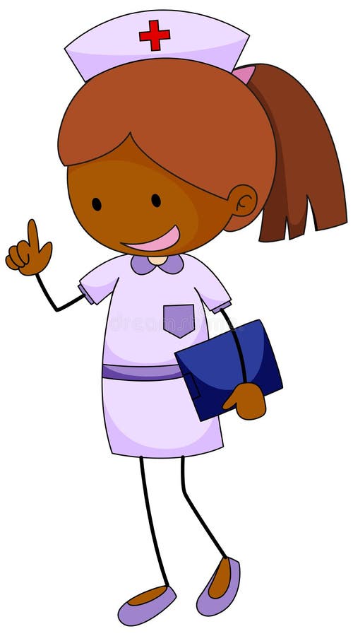 Cute Nurse Doodle Cartoon Character Isolated Stock Vector - Illustration of health, healthy: 227798847 Cute Nurse Doodle Cartoon Character Isolated Stock Vector - Illustration of health, healthy: 227798847