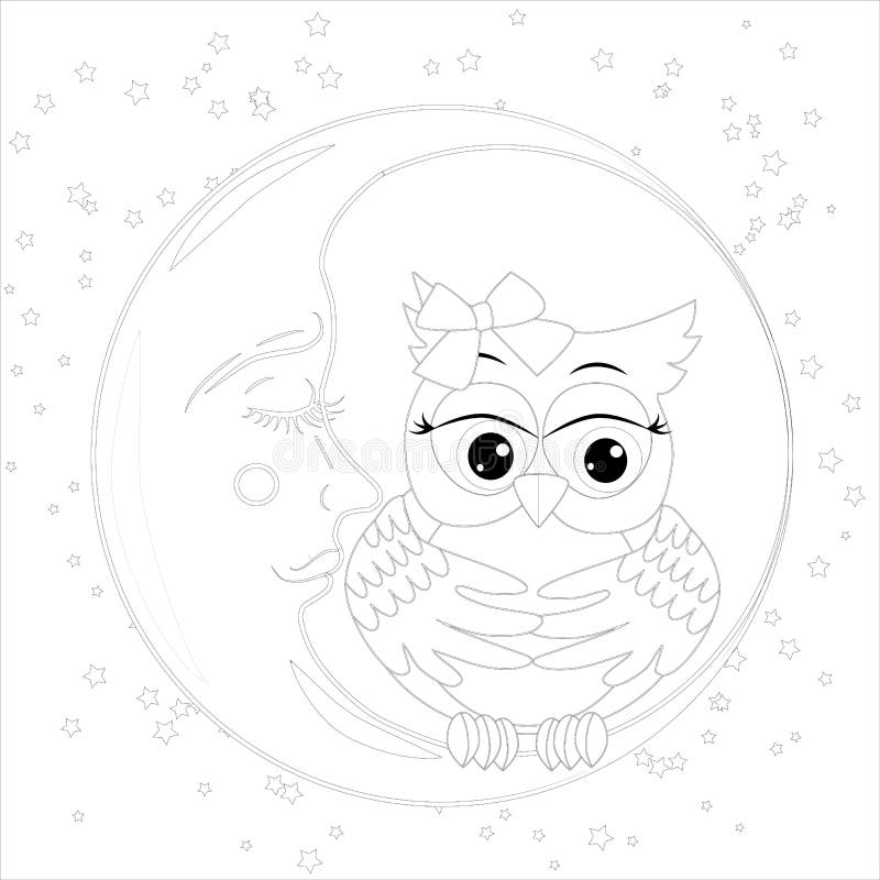 Vector boho owl tattoo or tshirt print design owl on crescent moon  combined with nature and boho elements  CanStock
