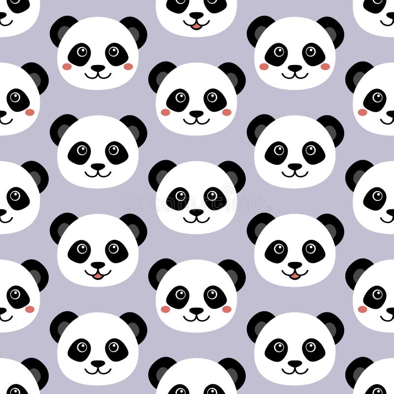 Panda Pattern. Vector Illustration Stock Vector - Illustration of drawn,  isolated: 118965967