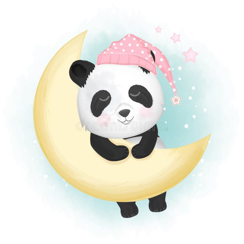 Kawaii Panda Moon Stock Illustrations – 78 Kawaii Panda Moon Stock  Illustrations, Vectors & Clipart - Dreamstime