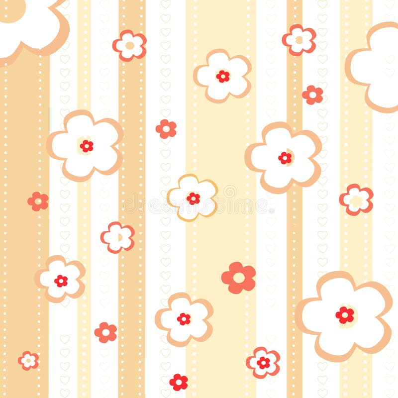 Cute pattern with flowers