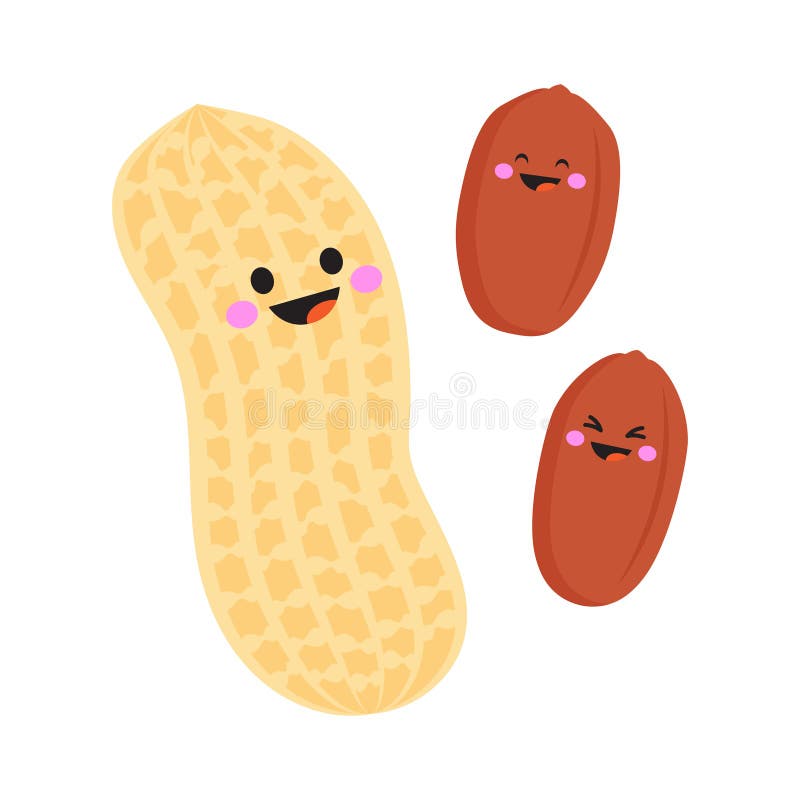 Cute peanut characters