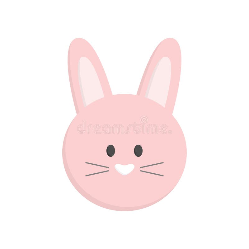 bunny face clipart