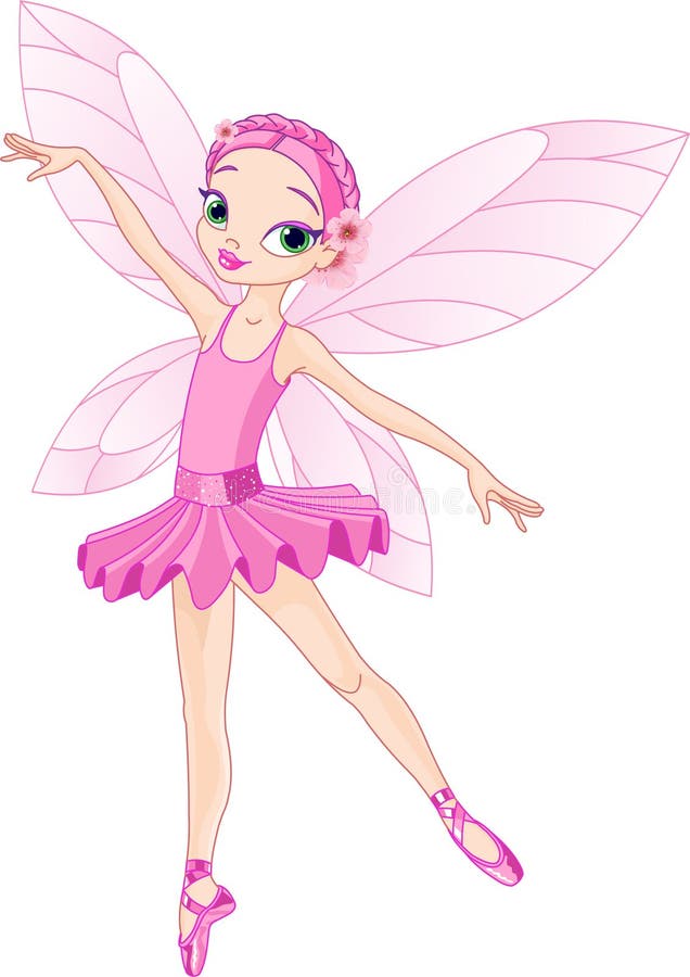 Cute pink fairy stock vector. Illustration of character - 15100593