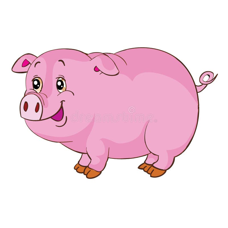 Pink Pigs Cartoon