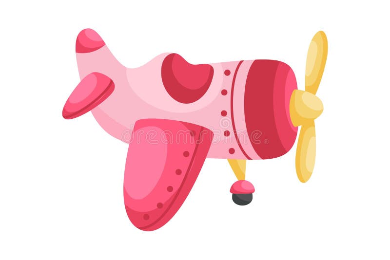 Cute Pink-red Airplane on White Background. Cartoon Transport for Kids Cards, Baby Shower, Birthday Invitation, House Interior Stock Vector - Illustration of child, aviation: 211437886 Cute Pink-red Airplane on White Background. Cartoon Transport for Kids Cards, Baby Shower, Birthday Invitation, House Interior Stock Vector - Illustration of child, aviation: 211437886