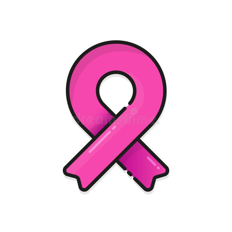 Large Breast Cancer Pink Ribbon Cutouts, Pink Donation Ribbons