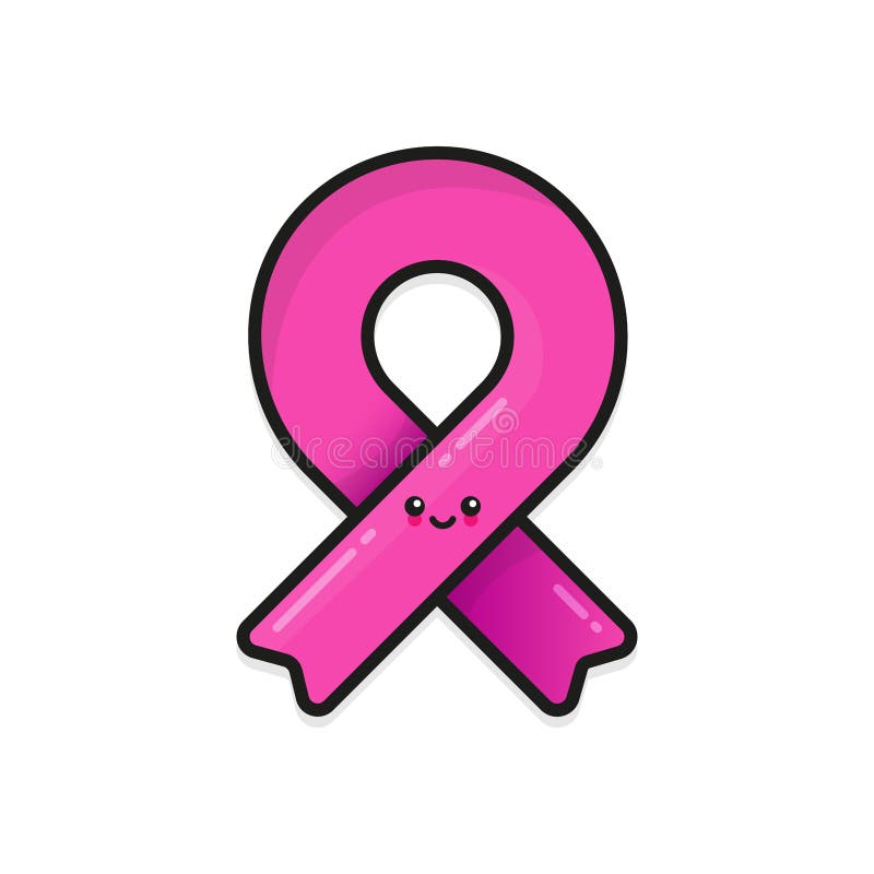 Pink Ribbon. Breast Cancer Awareness. Vector Illustration, Flat Design  Stock Vector - Illustration of isolated, concept: 229264572