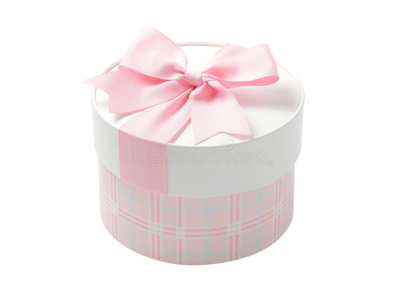Cute pink Round Gift box