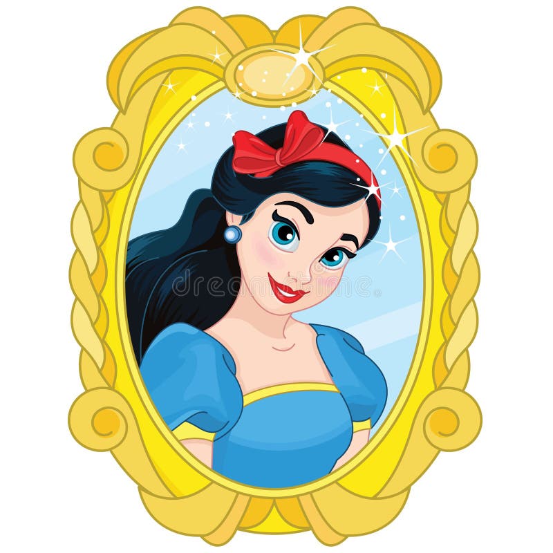 Download Princess Snow White Magic Mirror Stock Vector ...