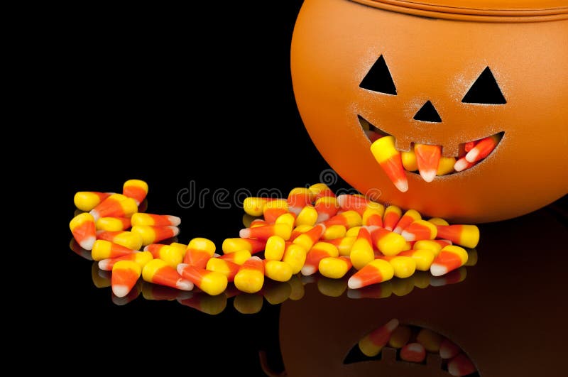Cute Pumpkin with Candy Corn