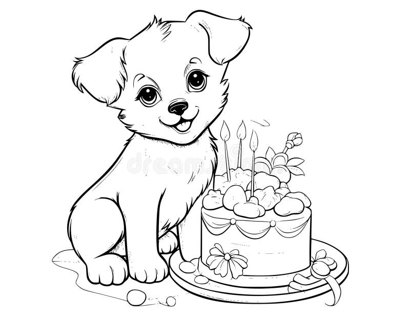 How to Draw A Puppy Drawing Puppy Coloring Book Fun Painting Dog Coloring  Page - YouTube