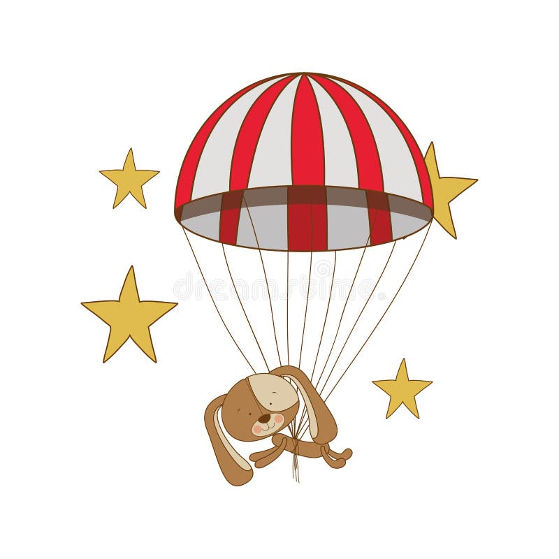 Parachute background stock illustration. Illustration of fall 26244434