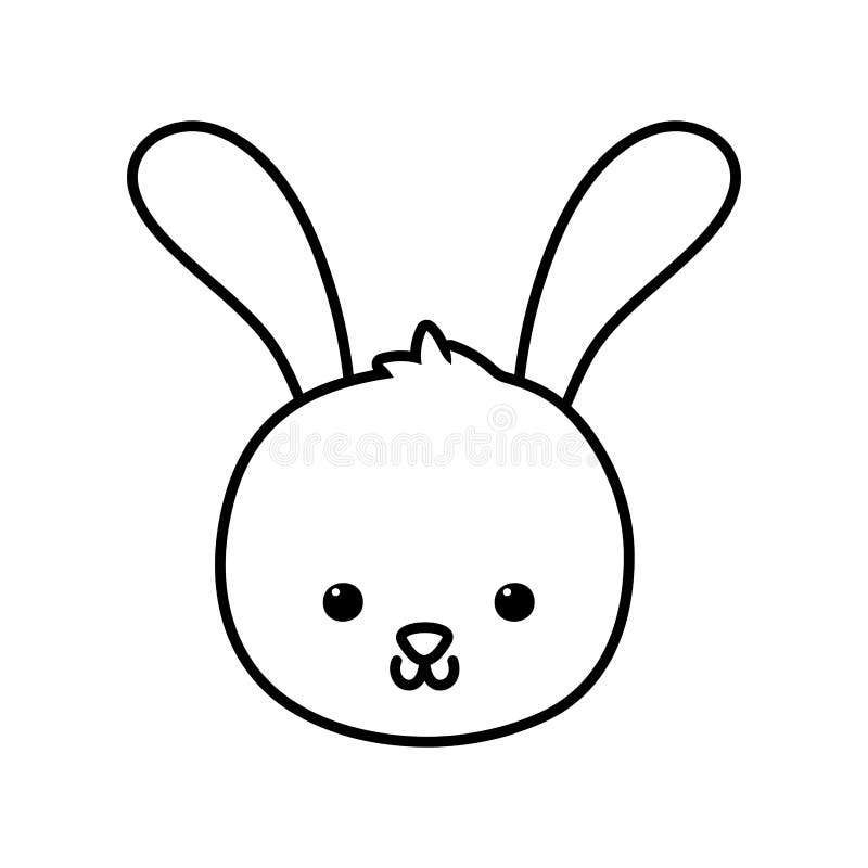 Cute Rabbit Head Cartoon Icon Thick Line Stock Vector - Illustration of rabbit, drawing: 164412437 Cute Rabbit Head Cartoon Icon Thick Line Stock Vector - Illustration of rabbit, drawing: 164412437