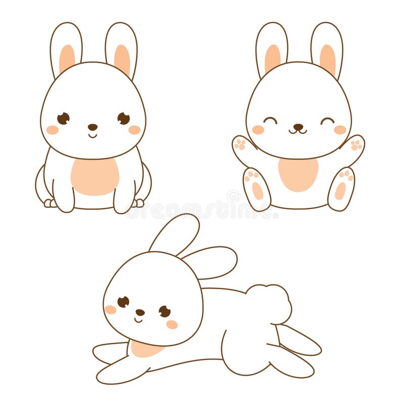 Rabbit bunny cartoon vector illustration