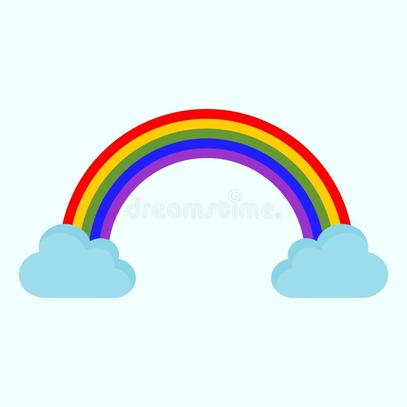 Cute Rainbow Cloud Drawing Illustration Graphic Stock Vector Cute Rainbow Cloud Drawing Illustration Graphic Stock Vector