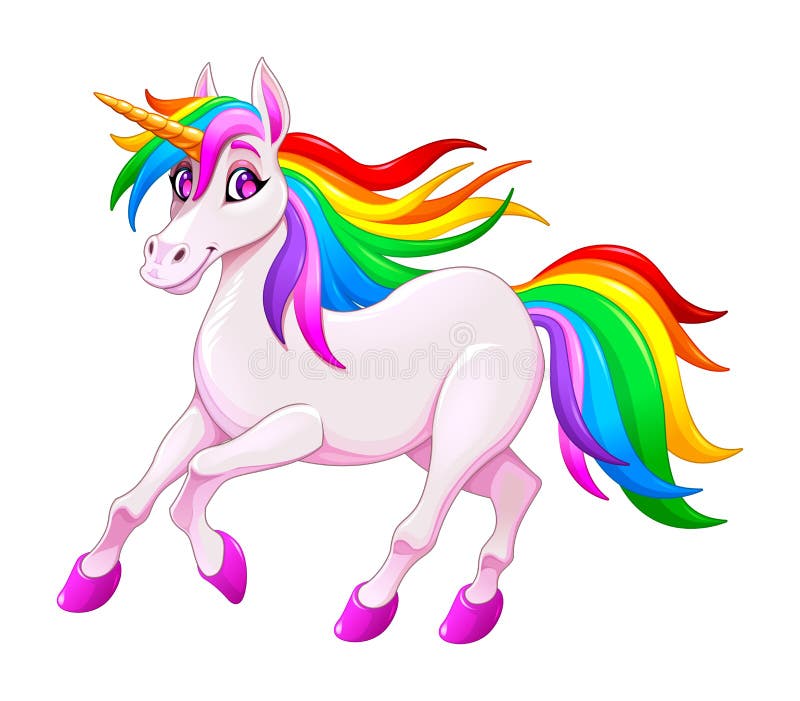 Cute rainbow unicorn