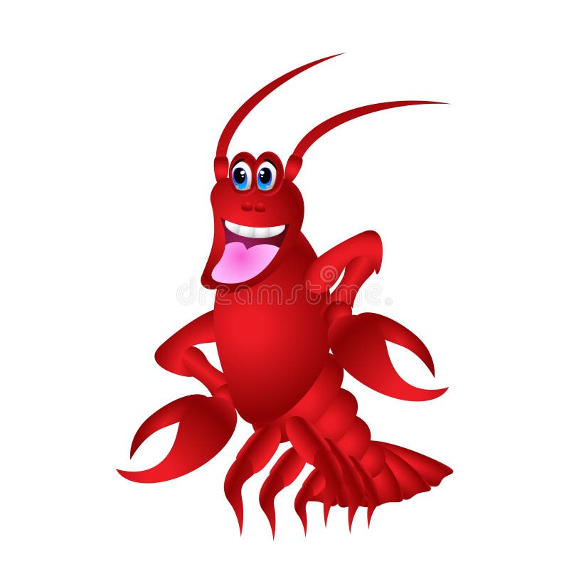 Cute Red Lobster Cartoon stock vector. Illustration of freshness - 58953581 Cute Red Lobster Cartoon stock vector. Illustration of freshness - 58953581