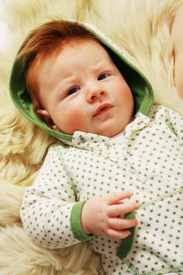 Cute redhead baby stock image. Image of kindergarden, people 4560591