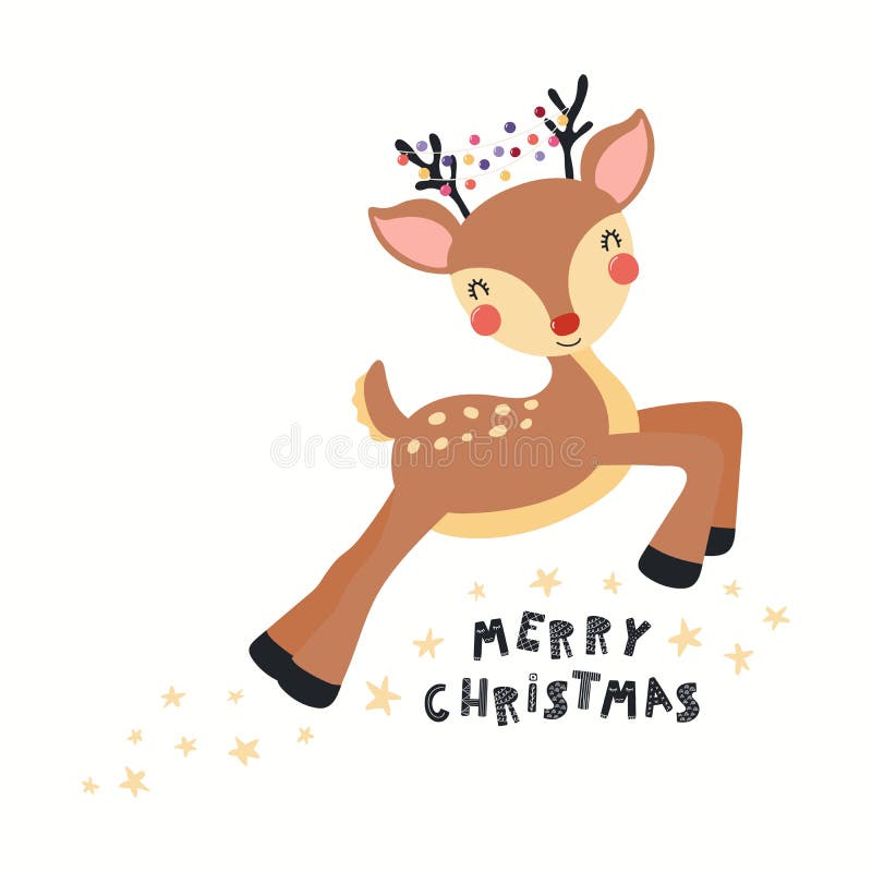 Cartoon Reindeer Clip Art Stock Illustrations – 3,050 Cartoon Reindeer ...