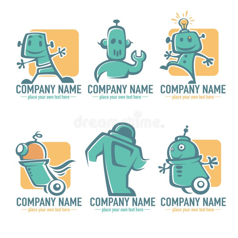 Cute robot vector illustration