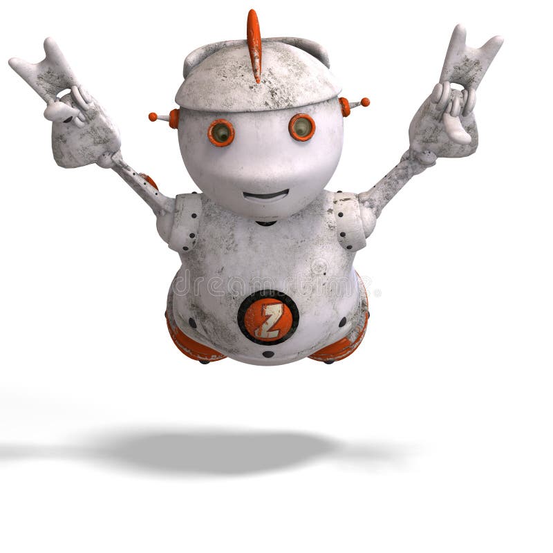 Cute roboter with lot of emotion