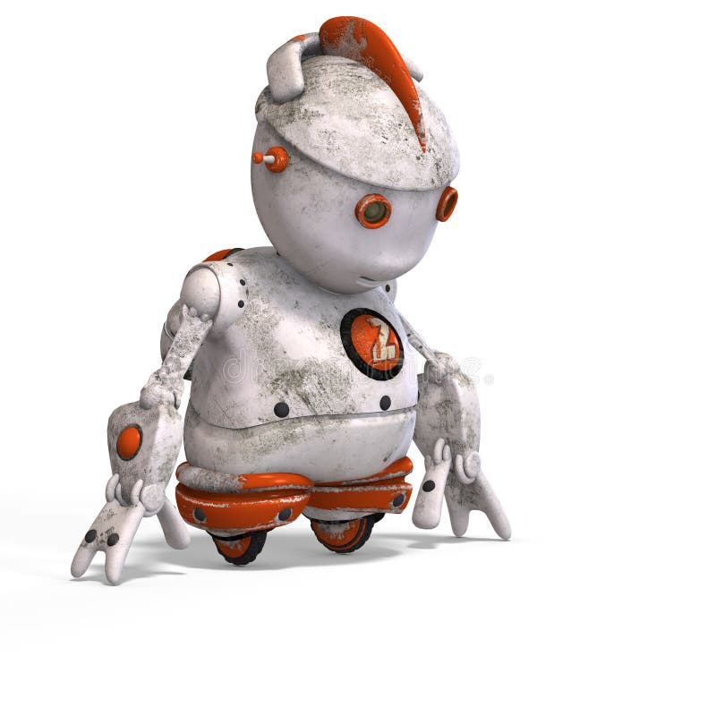 Cute roboter with lot of emotion