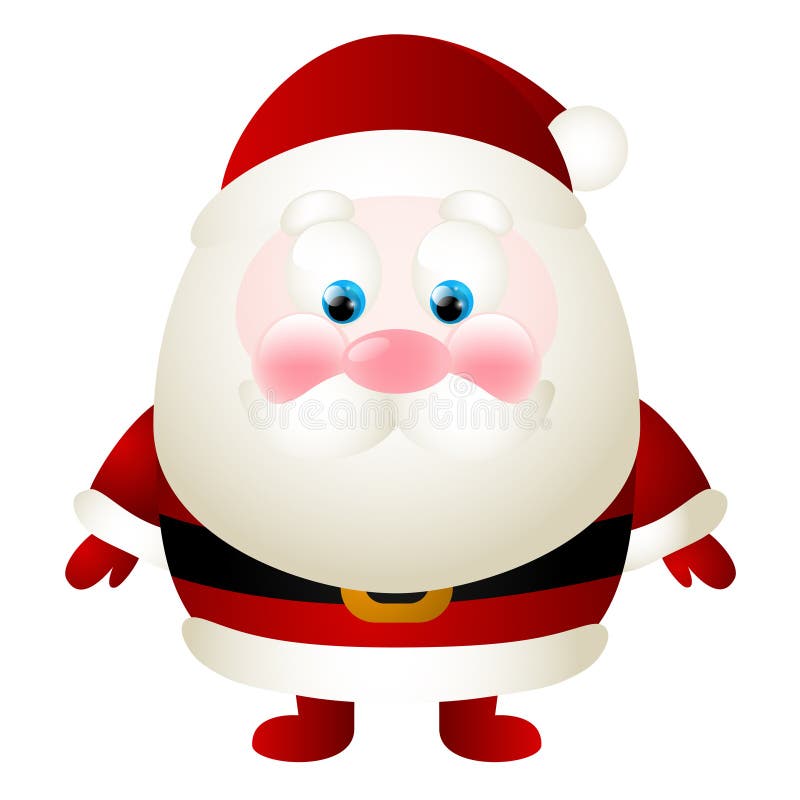 Smiling face of santa stock vector. Illustration of traditional 35009416