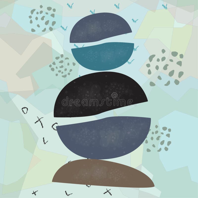 Cute Scandinavian Terracotta Pattern In Modern Colours Contemporary Background Modern Abstract Art For Prints Nordic Design Stock Illustration Illustration Of Icon Fashion 164575929