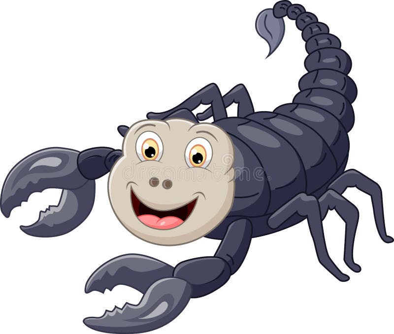 Cute scorpion cartoon stock vector. Illustration of venomous - 68888491