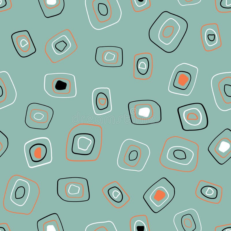 Cute Seamless Pattern Abstraction Vector Background Design For