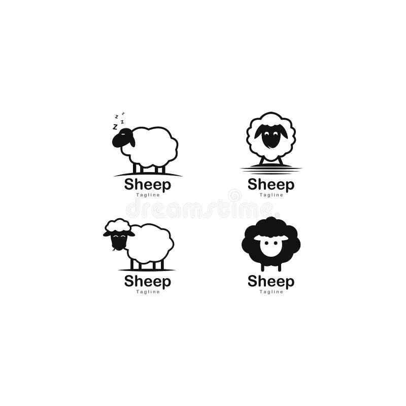 Minimalist Sheep Temporary Tattoo  Set of 3  Little Tattoos