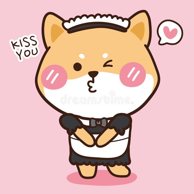 Cute Shiba Inu Wear Maid Costume in Cartoon Stock Vector - Illustration of japanese, japan: 189512678 Cute Shiba Inu Wear Maid Costume in Cartoon Stock Vector - Illustration of japanese, japan: 189512678