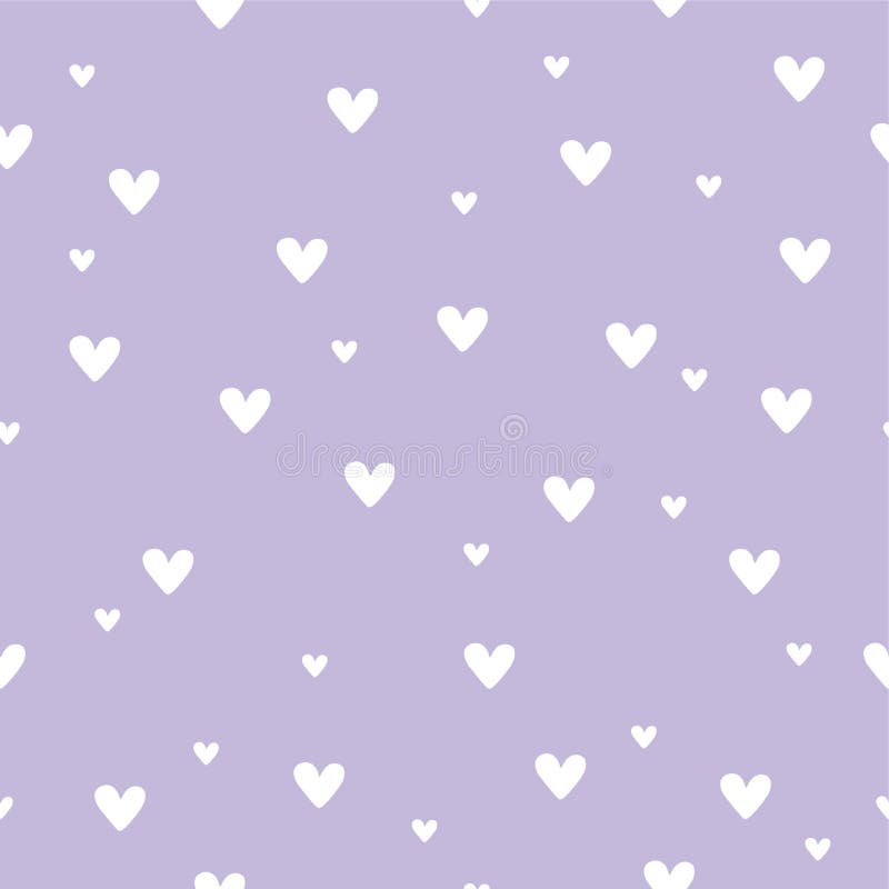 Simple, Cute Pattern with Hearts Stock Illustration - Illustration of  vector, festive: 168647964
