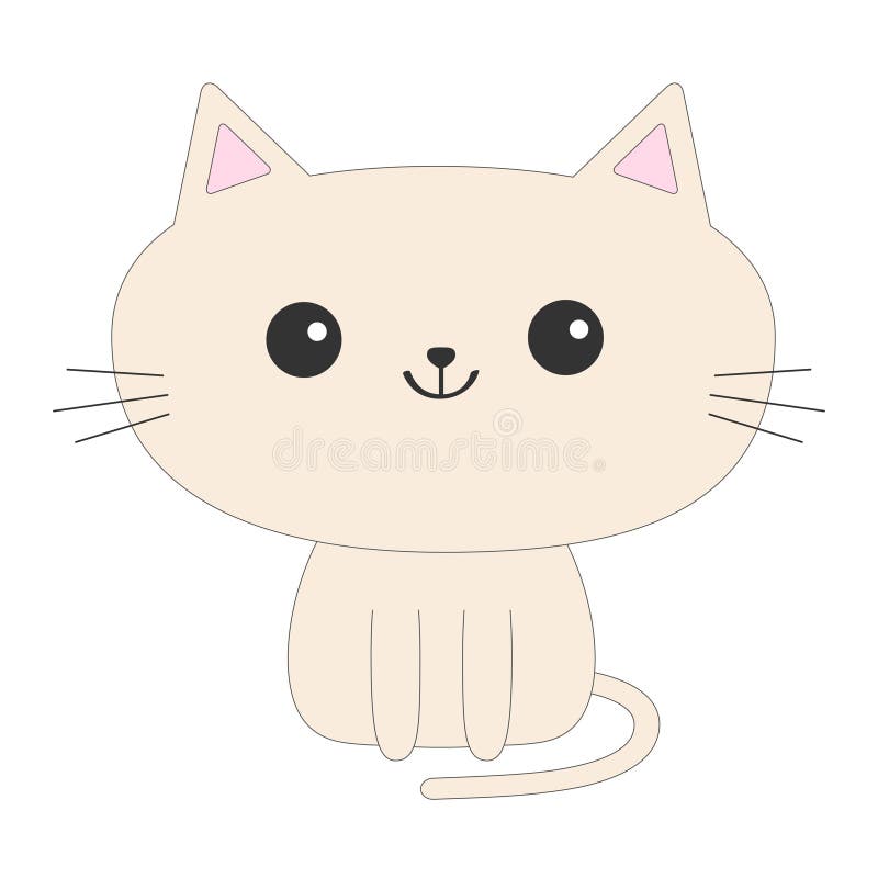 Cat Kawaii Flat icon