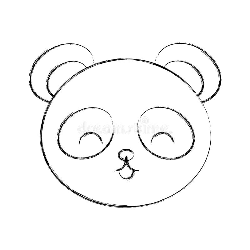 Panda Drawing Cute Face : Cute panda drawing free download on