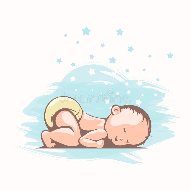 Cute Sleeping Baby Cartoon Style Side View Stock Vector - Illustration of small, isolated: 225844329 Cute Sleeping Baby Cartoon Style Side View Stock Vector - Illustration of small, isolated: 225844329