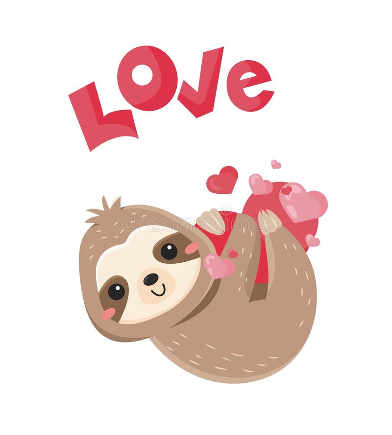 Adorable Sloths Stock Illustrations – 202 Adorable Sloths Stock ...