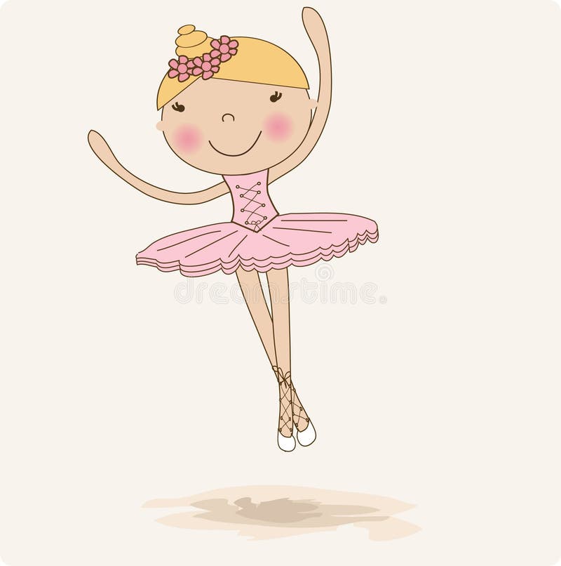 Cute small ballerina