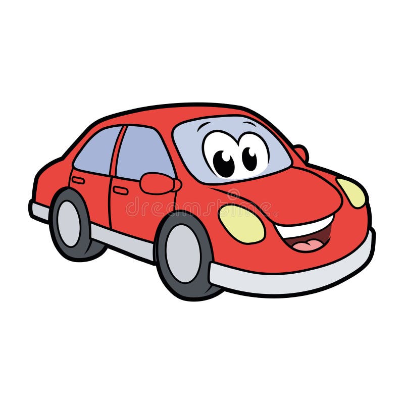 Cute smiling car royalty free illustration Cute smiling car royalty free illustration