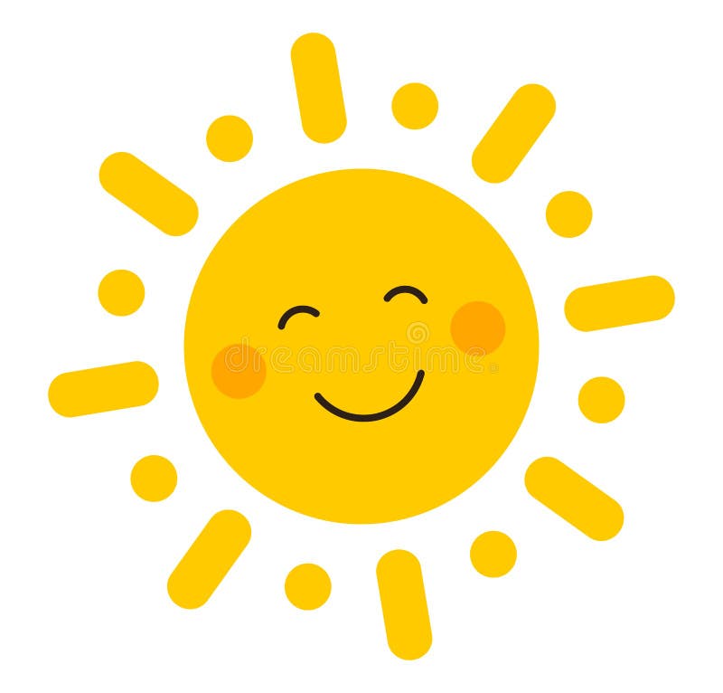 Smiling Sun Stock Illustrations – 20,634 Smiling Sun Stock ...