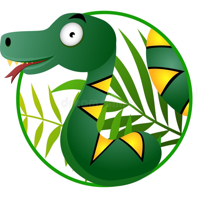 Cute snake cartoon stock vector. Illustration of beautiful - 14148567
