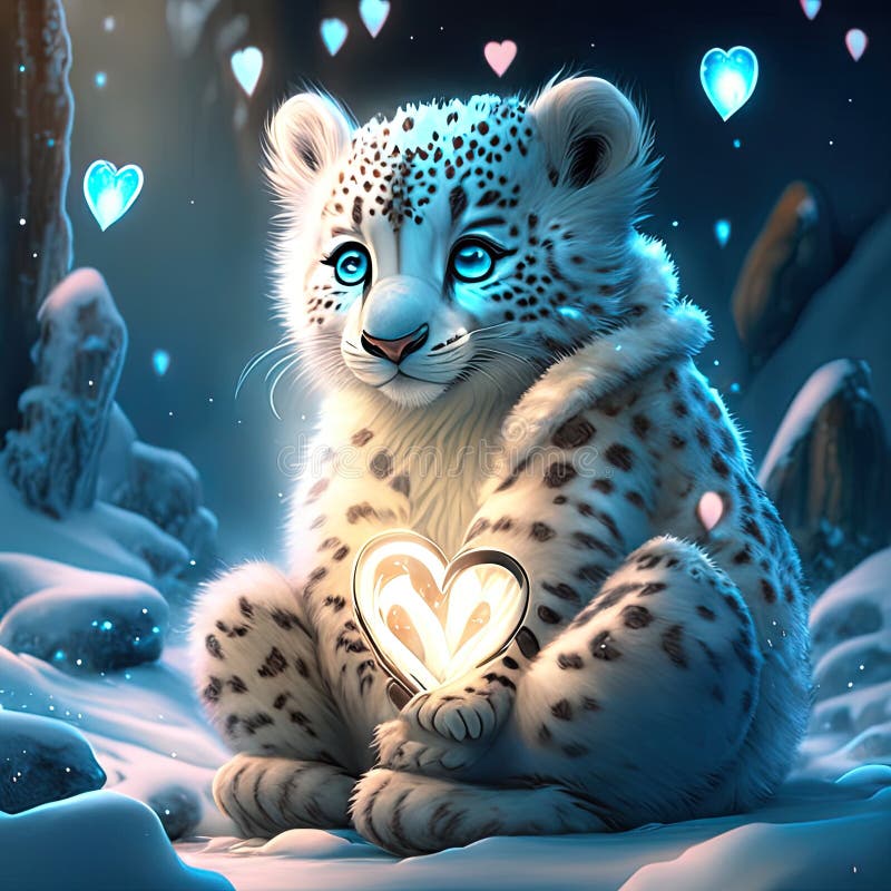 Snow leopard for Rukiawolf by KarleKat on DeviantArt