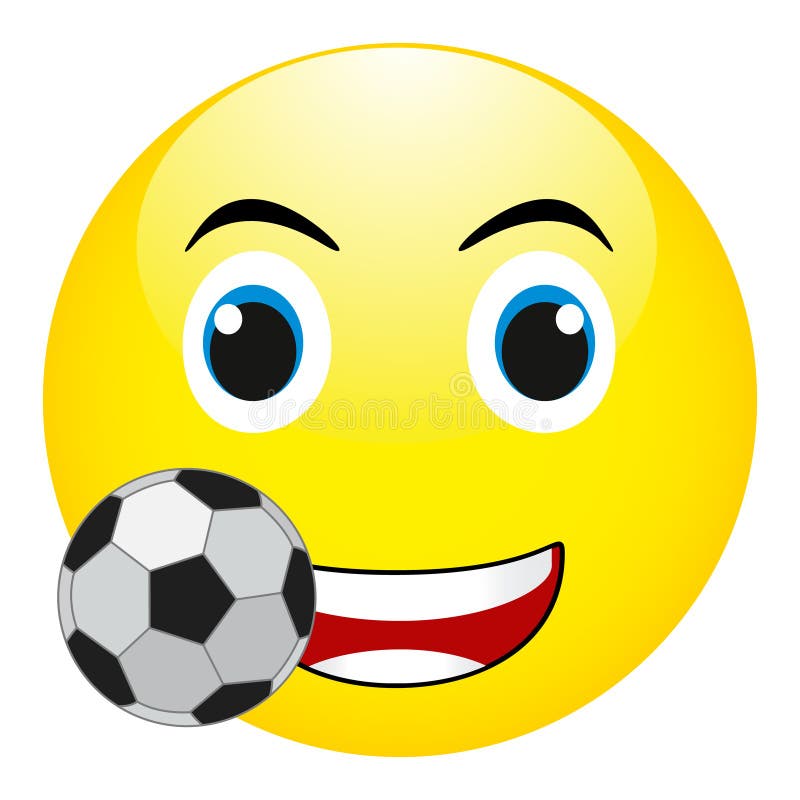 Smiley Face Soccer Ball Stock Illustrations – 112 Smiley Face Soccer ...